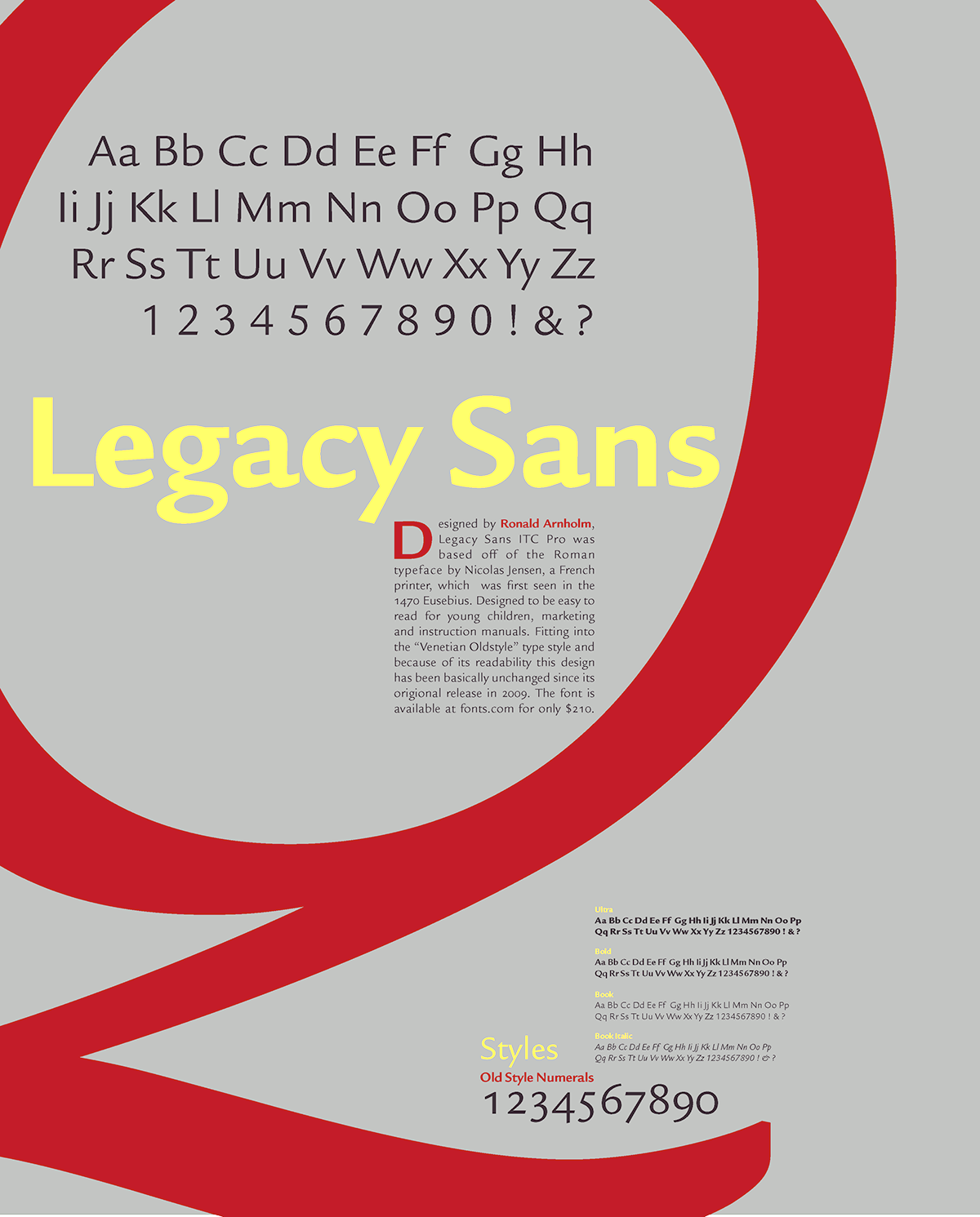 Download Legacy Font 1992 - Timeless Design by Ronald Arnholm